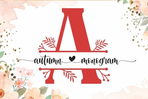 Autumn Monogram Fonts: A Freebies Review for Crafters
