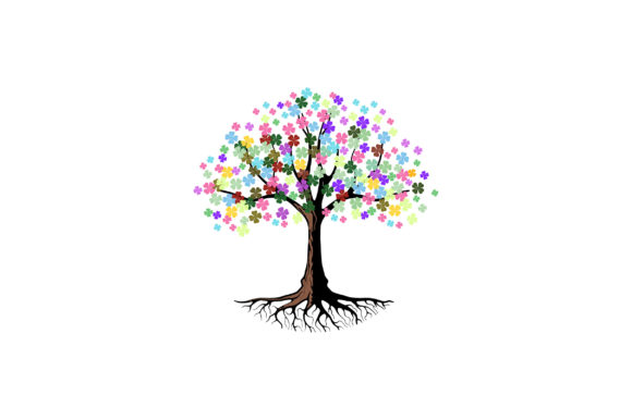 Beautiful Cherry Tree Logo: Graphics & Illustrations for Crafters
