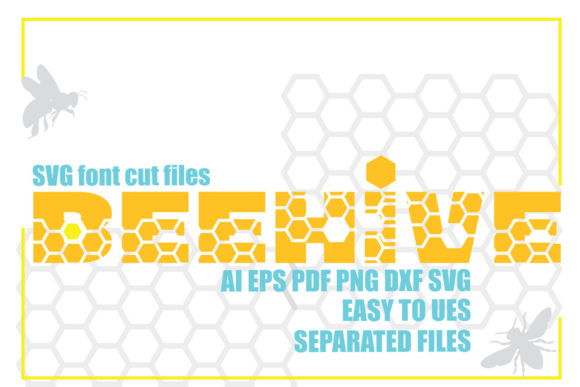 Beehive Graphics for Crafts and Modern Design