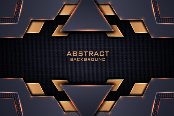 Dark Abstract Background with Overlap Graphics for Modern Designs