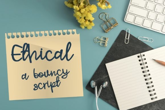 Ethical: A Quirky Script Amp for Modern Blog Fonts