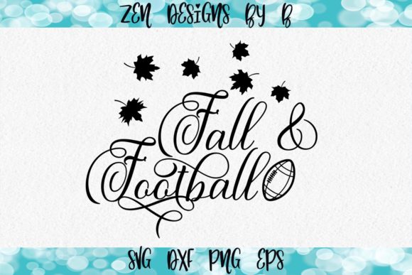 Fall and Football Graphic for Crafts and Graphics
