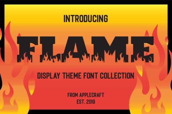 Flame: A Bold Decorative Font for High-Impact Branding
