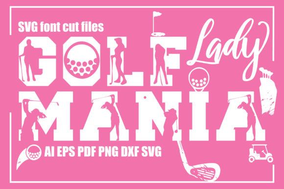 Golf Mania Lady Font Review for Real Embroidery Projects