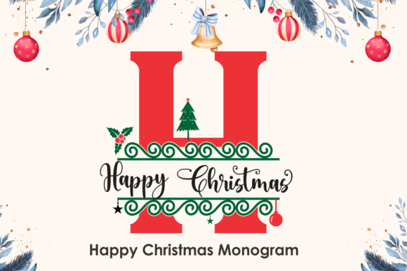 Happy Christmas Monogram: A Practical Review for Freebies and Fonts Sellers