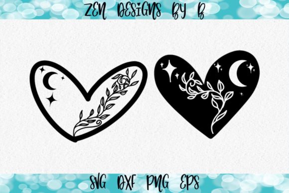Hearts with Vines Hand Drawn Graphics and Illustrations Review