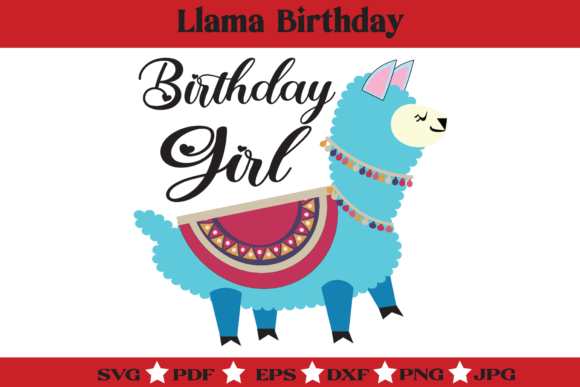 Llama Birthday - Girl Llama Birthday Graphics & Illustrations Review