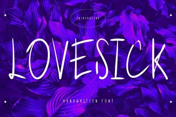 Lovesick: A Tall Script Amp Font for Handmade Branding
