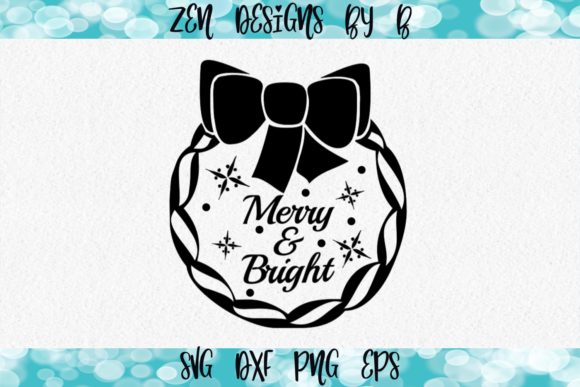 Merry and Bright Graphic: Seasonal Graphics for Crafts