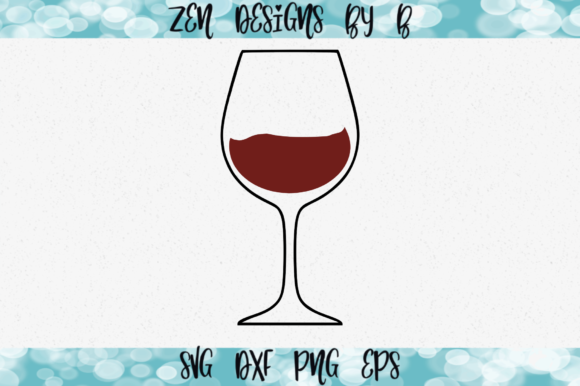 Red Wine Glass Graphic: Premium Graphics for Handmade Crafts