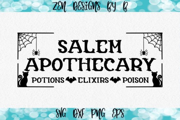 Salem Apothecary Sign Halloween Graphic: A Review of Graphics and Illustrations