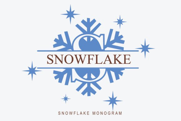 Snowflake Monogram: The Perfect Decorative Fonts for Winter Crafts