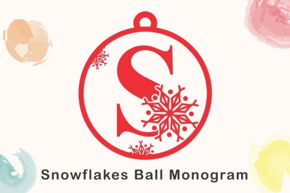 Snowflakes Ball Monogram: The Ultimate Decorative Fonts for Winter Branding